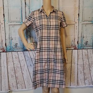 Burberry London Trench Design Midi Dress sz10 reg